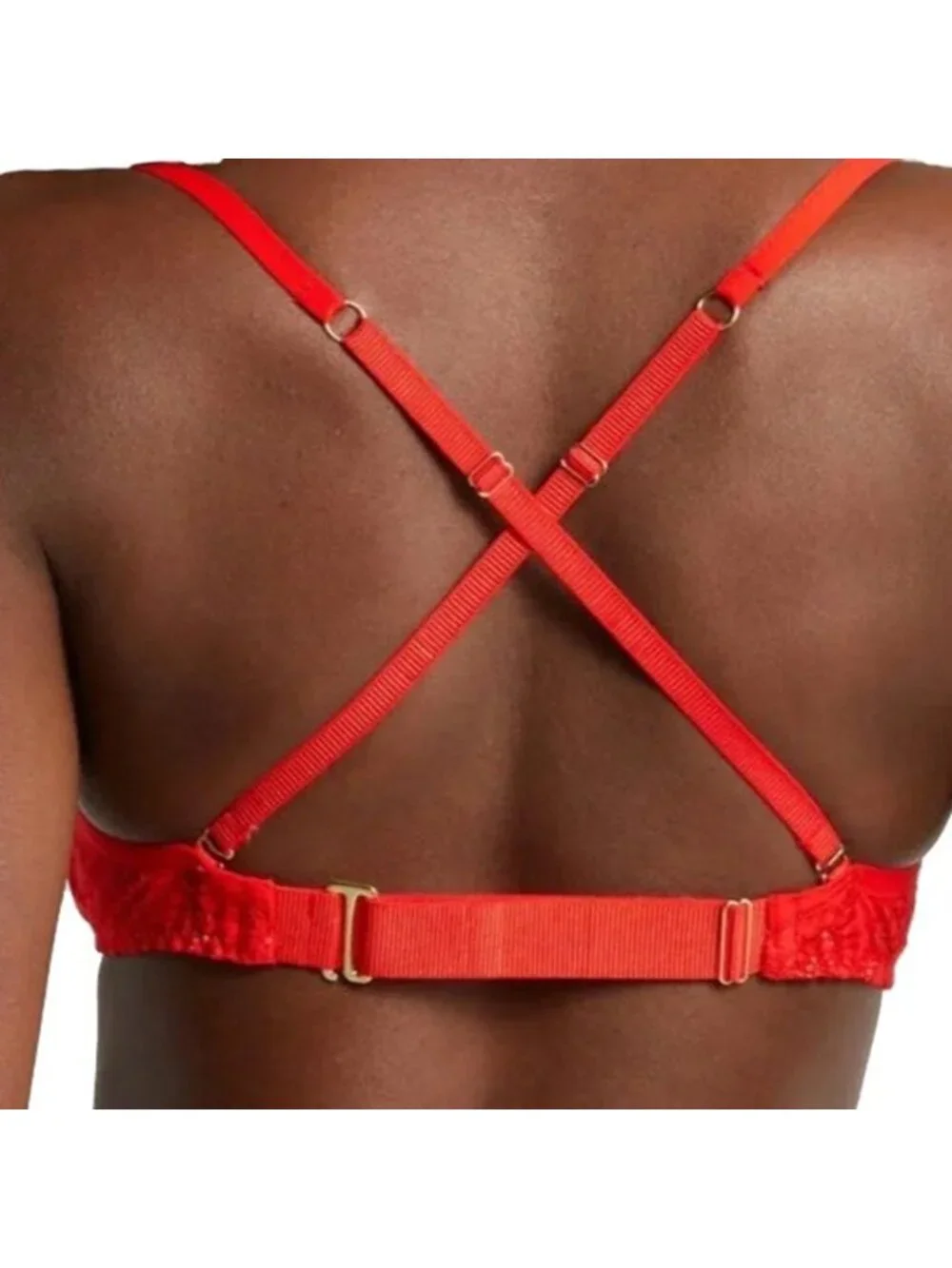 We are HAH Free People Hook Up Bra Blood Orange D30-38 NWT #80213